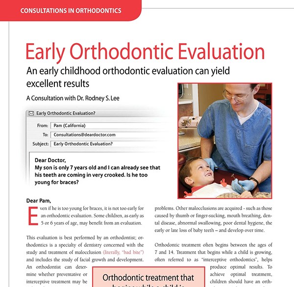 Early Orthodontic Evaluation - Alameda Orthodontics, Alameda US